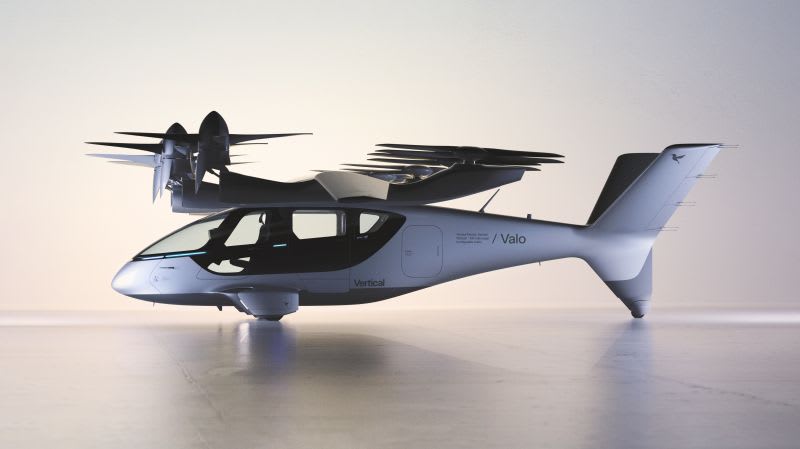 Vertical unveils Valo eVTOL aircraft and Pentagram-designed brand identity.