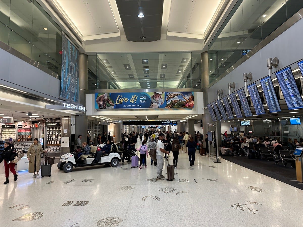 American Airlines Courtesy Cart Driver Rightfully Kicks Off Two Riders at Miami Airport