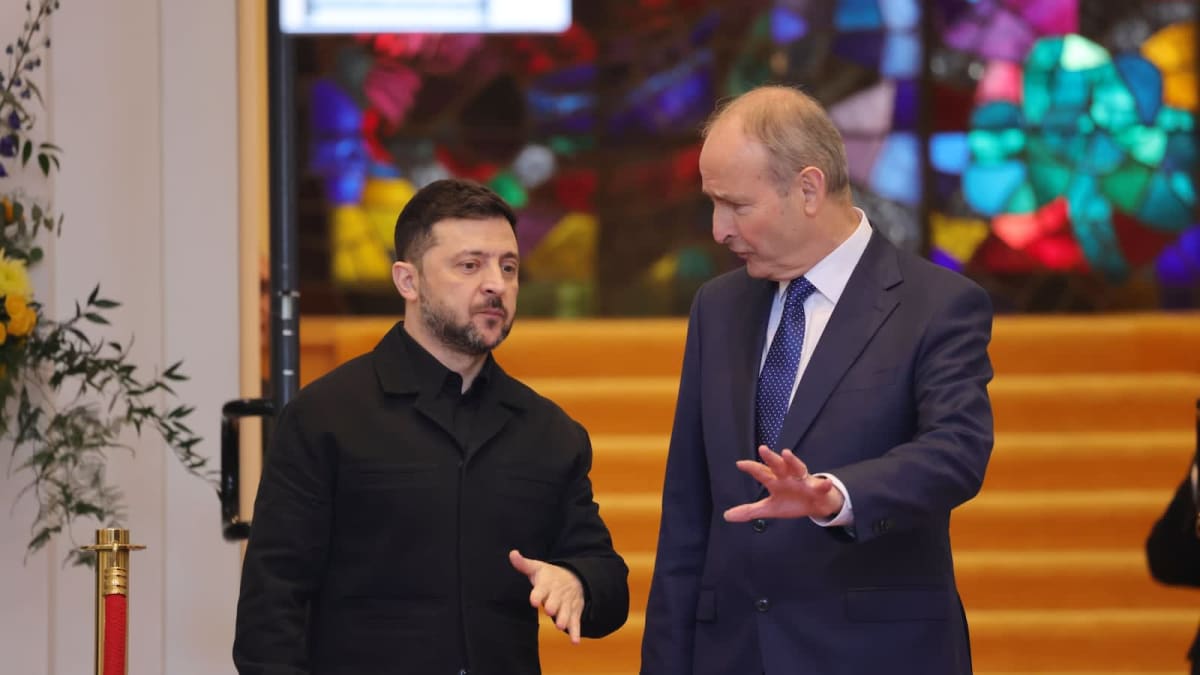 Irish Taoiseach confirms Zelenskiy's plane safe before Dublin drone incident