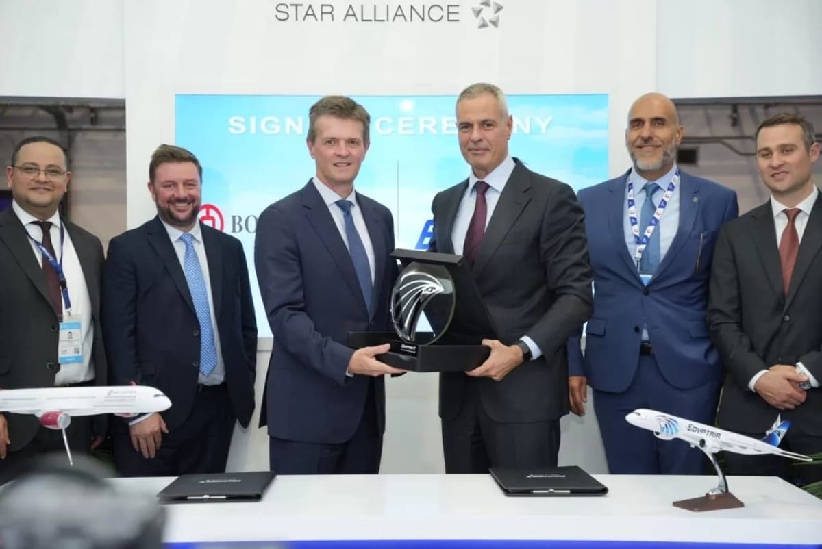 EgyptAir forges key global partnerships at Dubai Airshow 2025