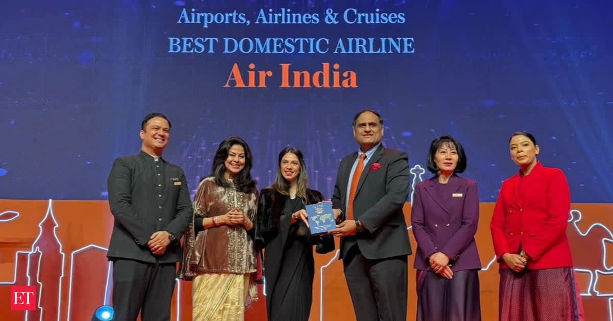 Air India secures 'Best Domestic Airline' title for second year at T+L Awards.