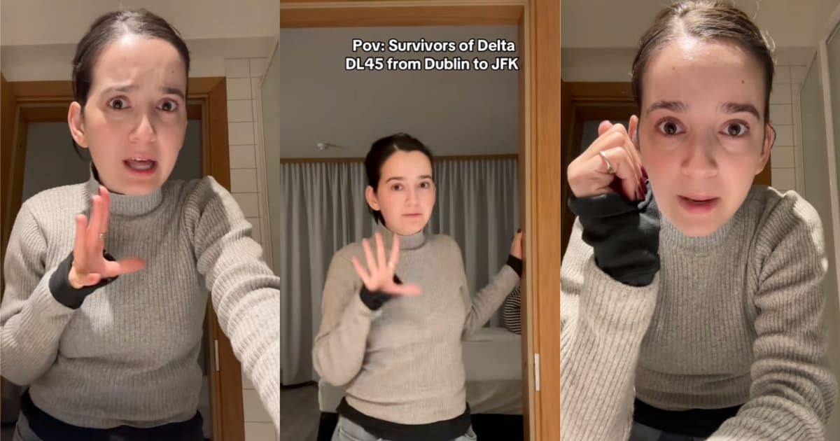 Passenger's Relief After Scary Delta Flight Makes Emergency Landing in Iceland