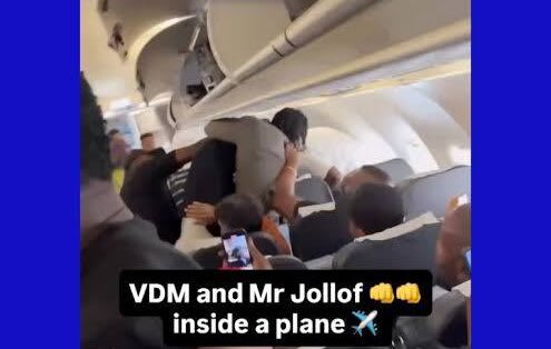 United Nigeria Airlines Says VDM and Mr. Jollof Were Deboarded after Brawl on Plane