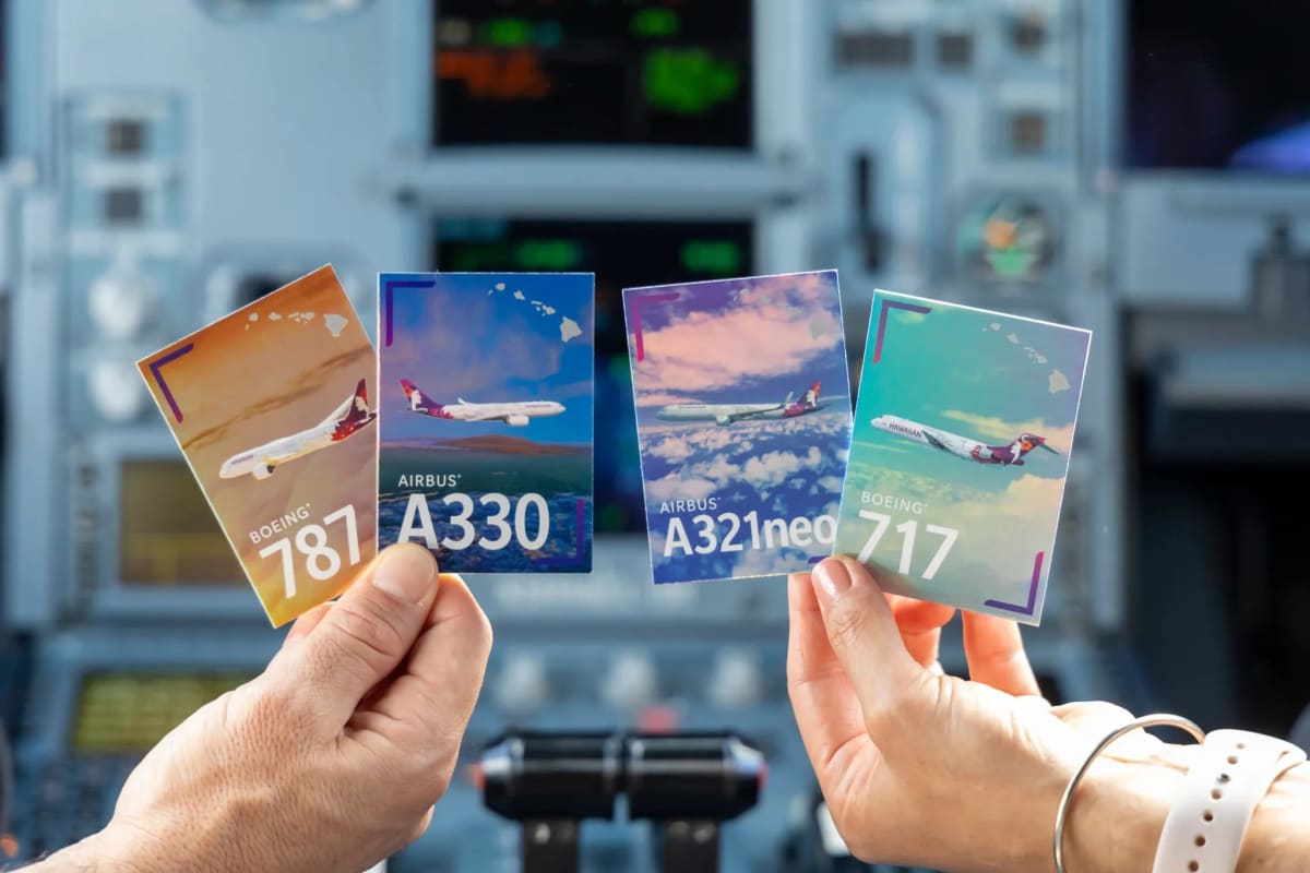 Hawaiian Airlines Joins the List of Airlines Offering Pilot Trading Cards