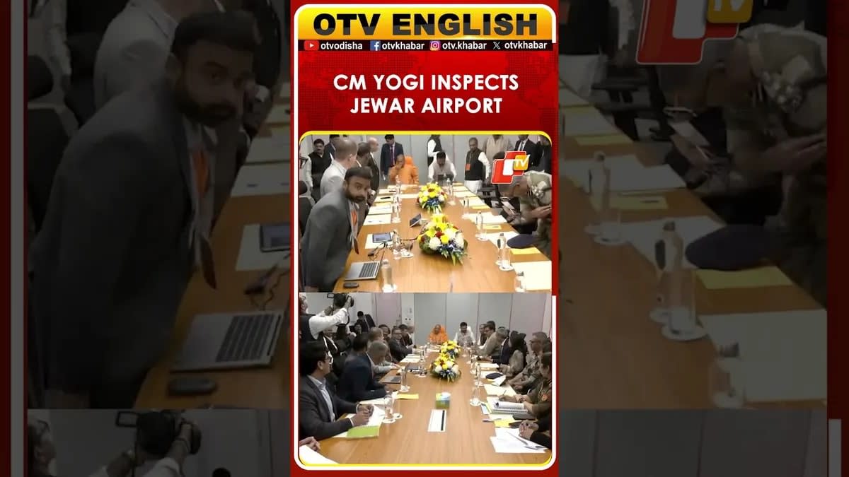 Uttar Pradesh CM, India's Civil Aviation Minister Visit Jewar Airport