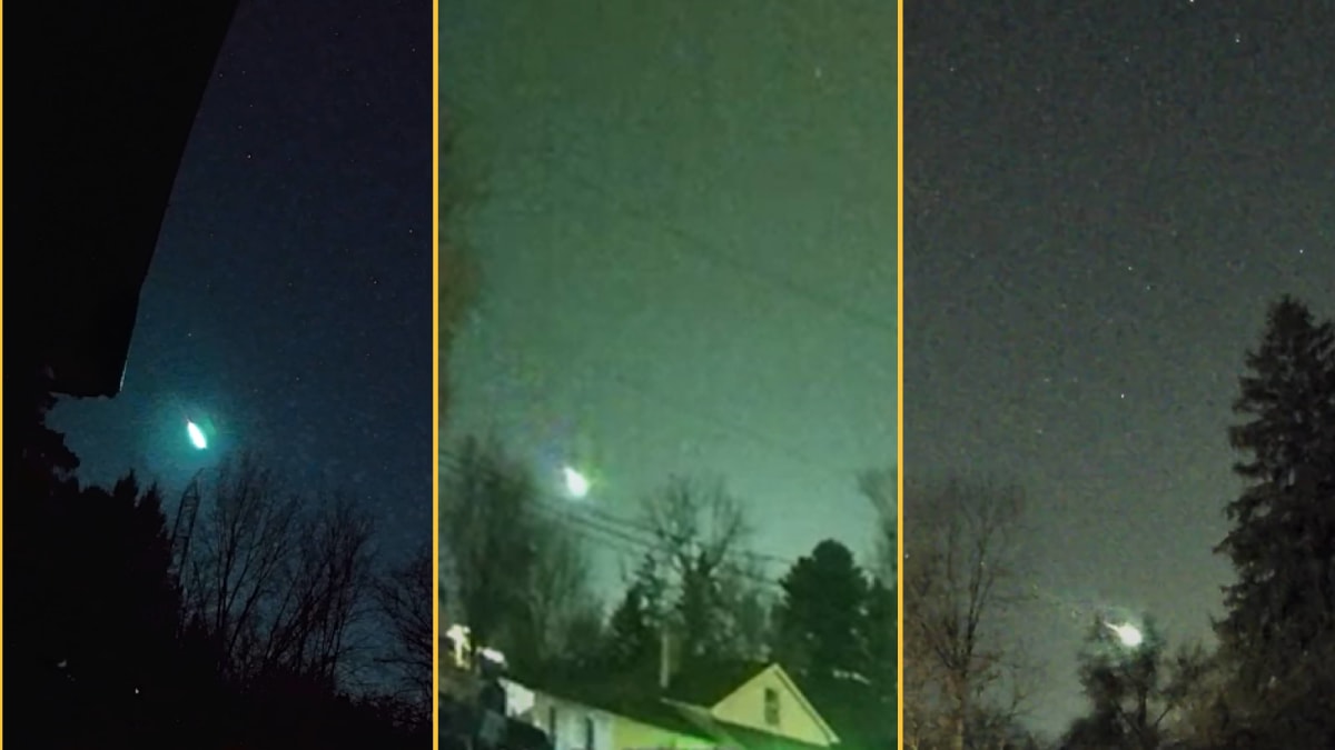 Comet Fragment Fireball Explodes Over Great Lakes Region