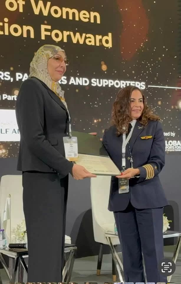 Captain Nevin Darwish honored as Entrepreneur of the Year at Riyadh's GAF.