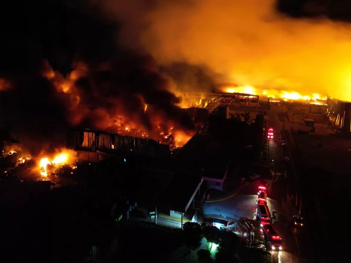 Fireball explosion near airport injures 15 and grounds flights