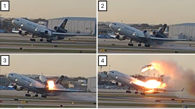 Fatigue cracks found in US cargo plane that crashed on takeoff killing 14