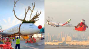 Emirates' Airbus A380 Becomes 'Sleigh380' for Christmas: Was the Video AI?