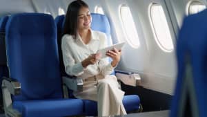 Why Do Most Commercial Airplane Seats Use a Calming Blue Color?
