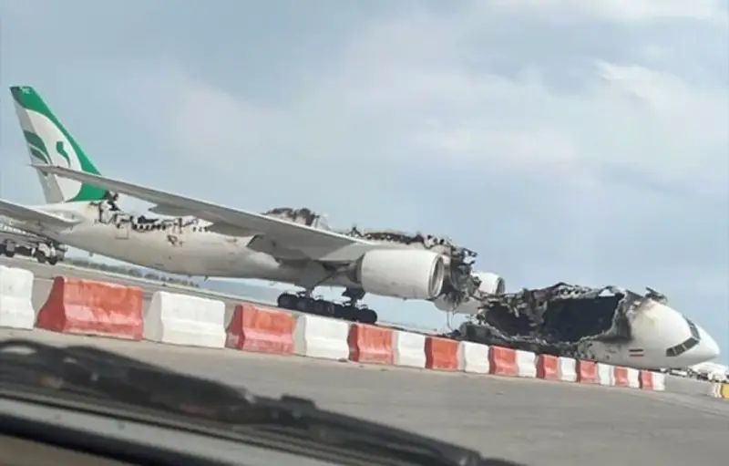 Mahan Air Boeing 777 Destroyed in Airstrike at Mashhad Airport