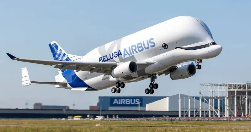 Airbus BelugaST Completes Final Flight to Broughton Facility