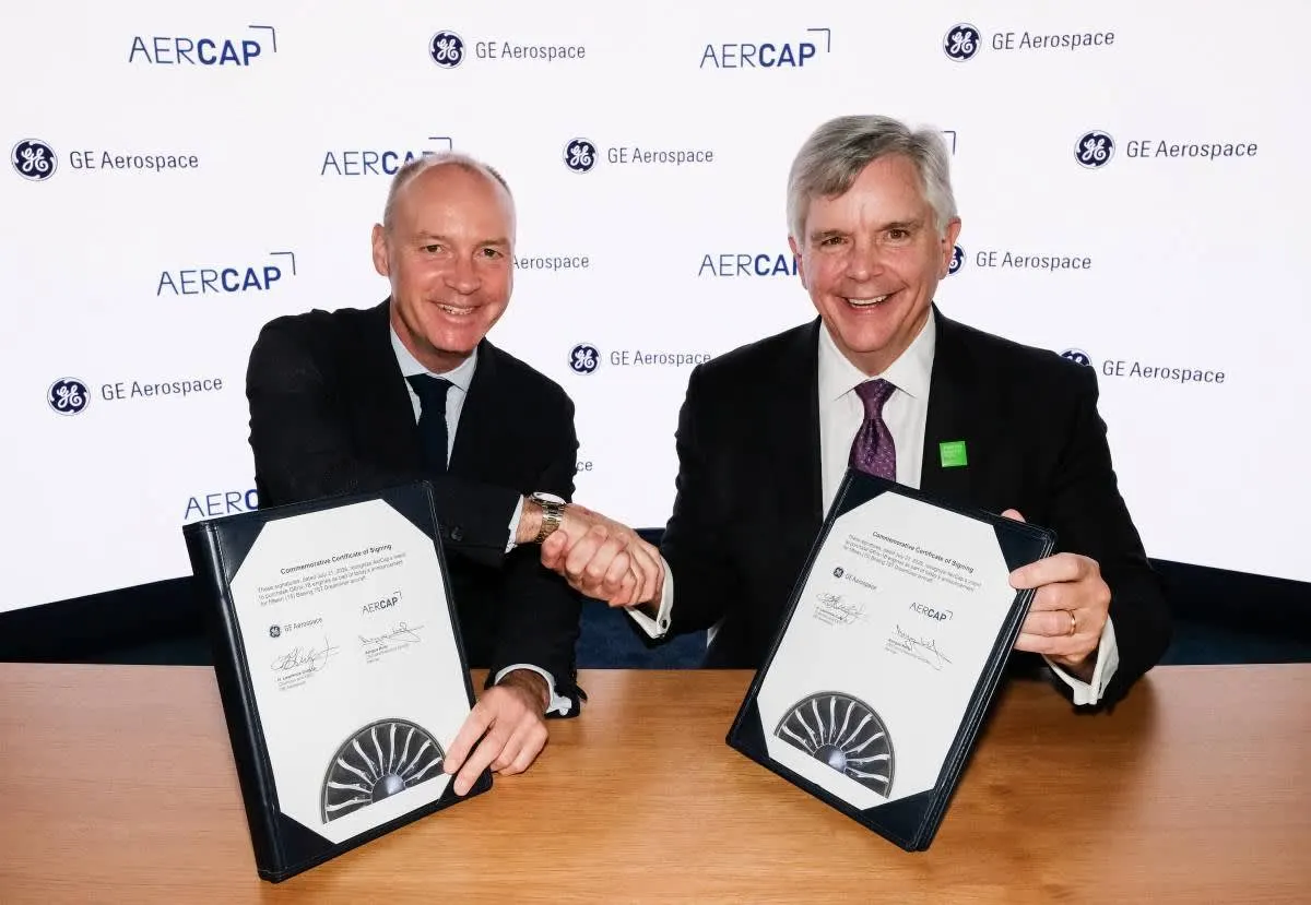 AerCap Selects GEnx Engines for 15 Boeing 787s