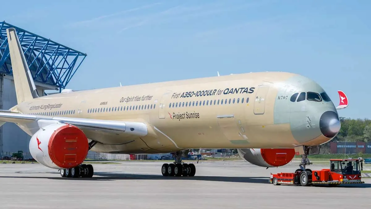 Qantas Rolls Out First A350-1000ULR for Project Sunrise Flights