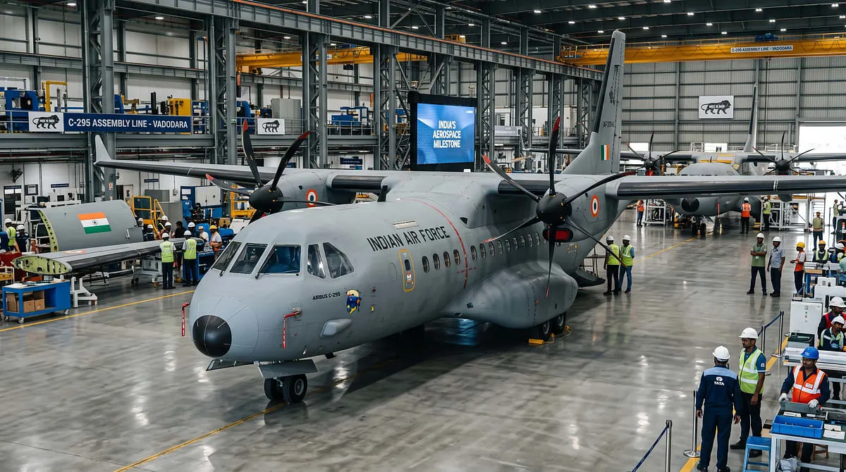 Airbus C295 India: First Aircraft Rolls Out in Vadodara
