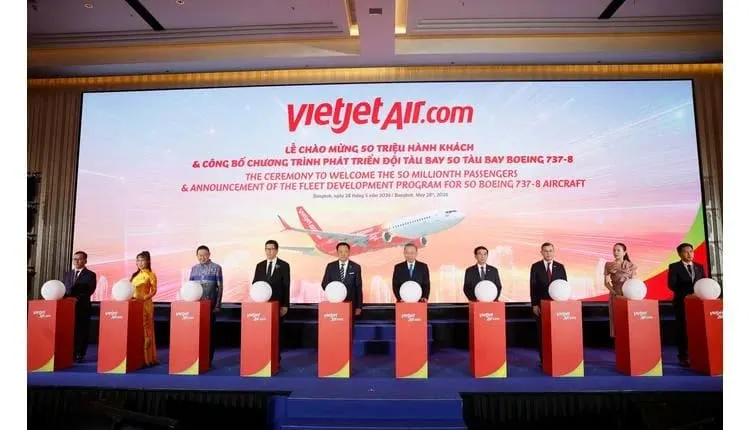 Vietjet Marks 50M Passengers With 50-Jet Boeing Order