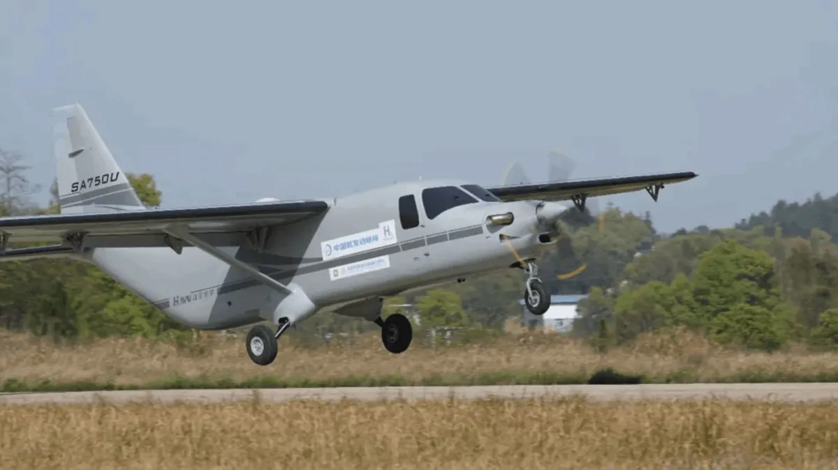China Tests Megawatt-Class Hydrogen Combustion Turboprop Engine