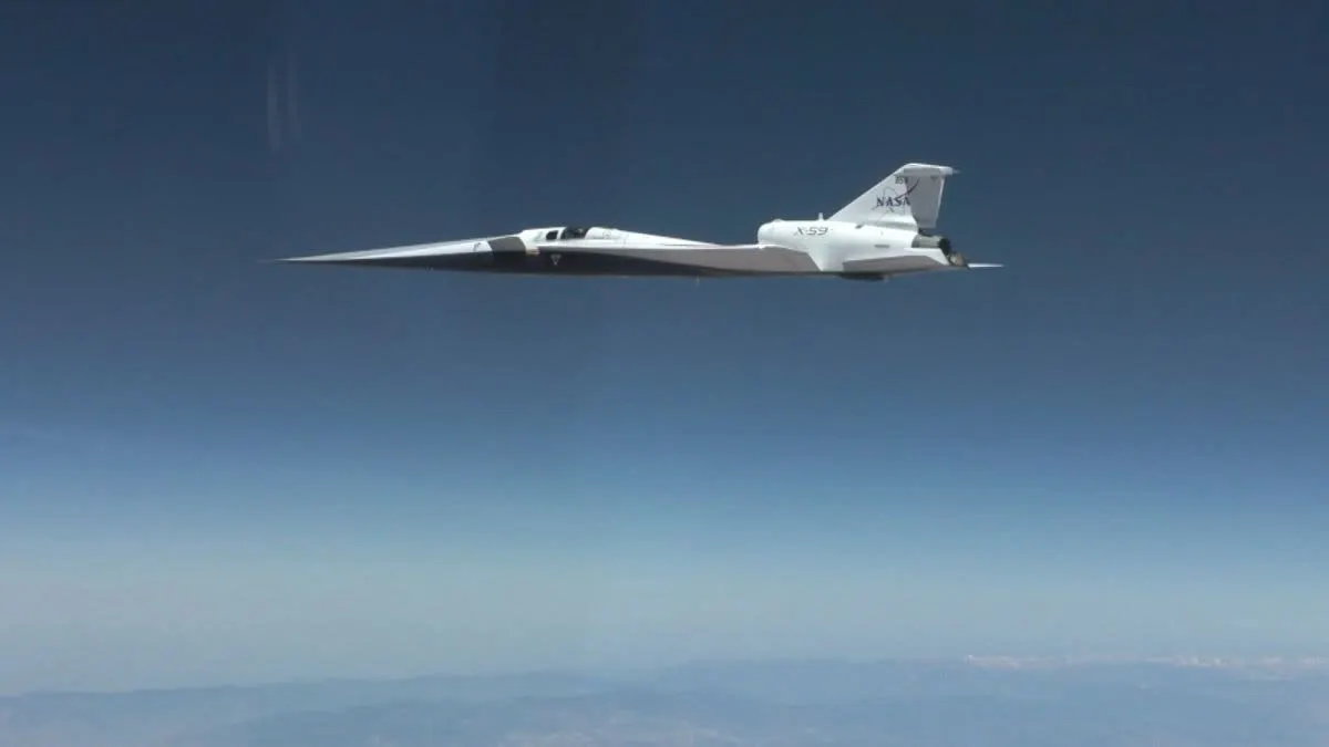 NASA X-59 Completes First Supersonic Test Flight