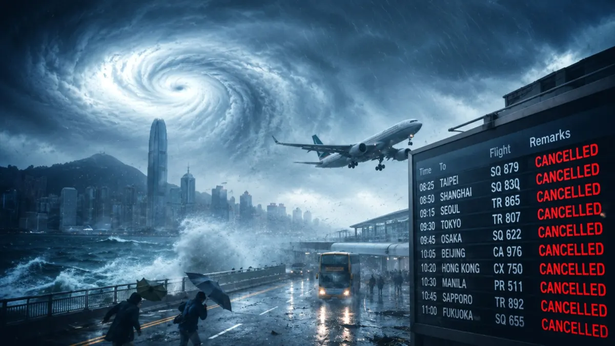 Super Typhoon Bavi Forces Singapore Airlines Cancellations
