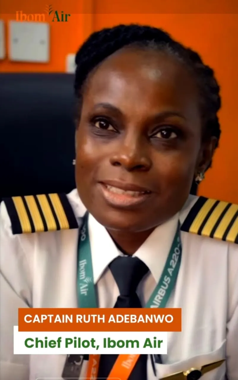 Captain Ruth Adebanwo Pilots New Ibom Air A220-300 to Uyo