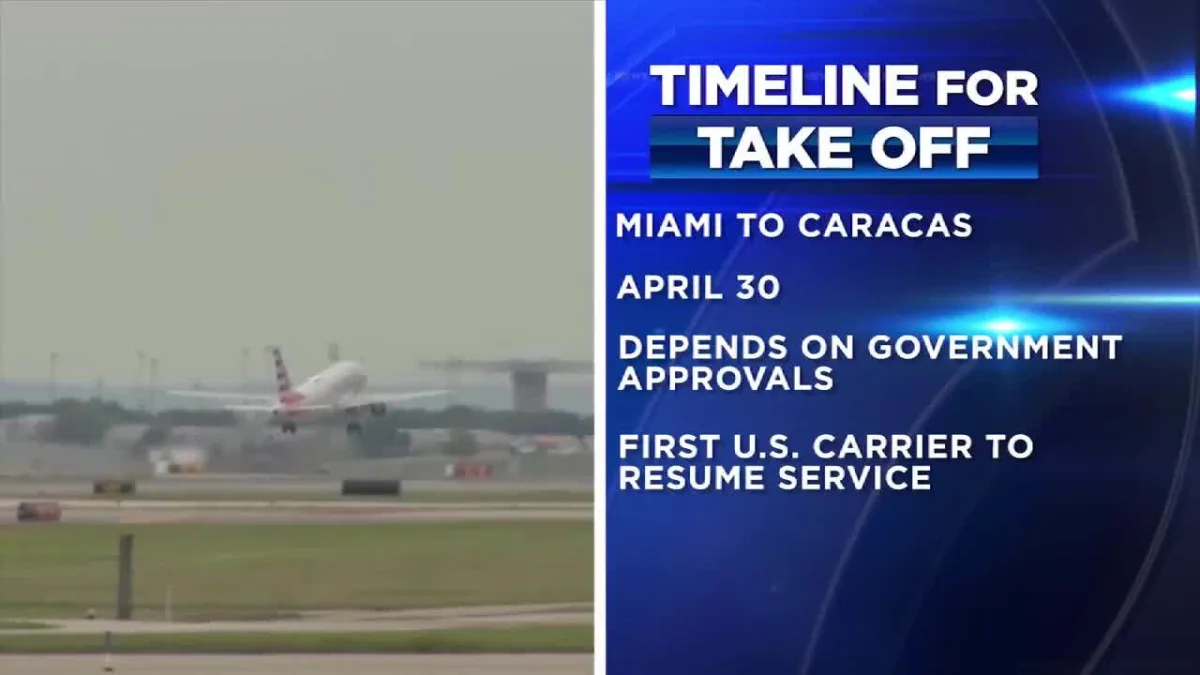 American Airlines to Resume Venezuela Flights from Miami by April 30, 2026