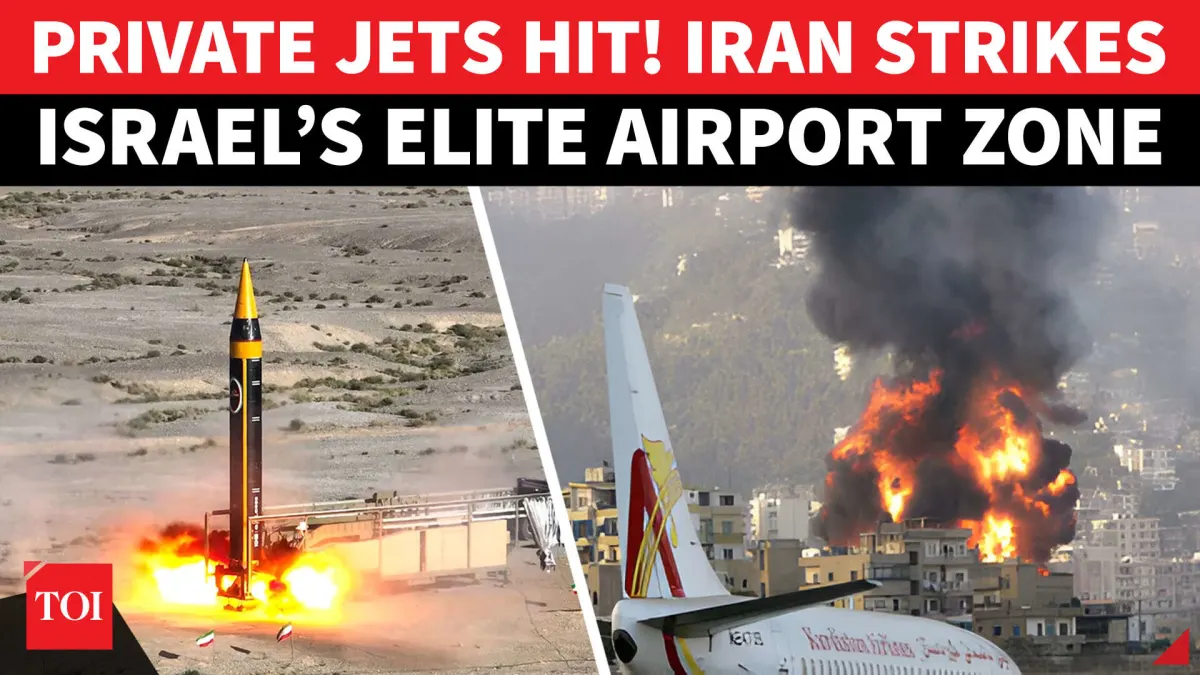 Iranian Missile Strike Damages Private Jets at Ben Gurion Airport