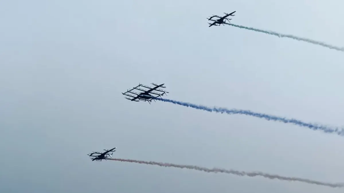 AutoFlight V5000 Matrix Completes eVTOL Formation Flight