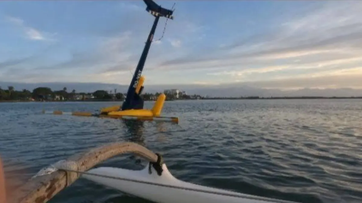 Robinson R44 Helicopter Ditches in Nadi, Pilot Rescued