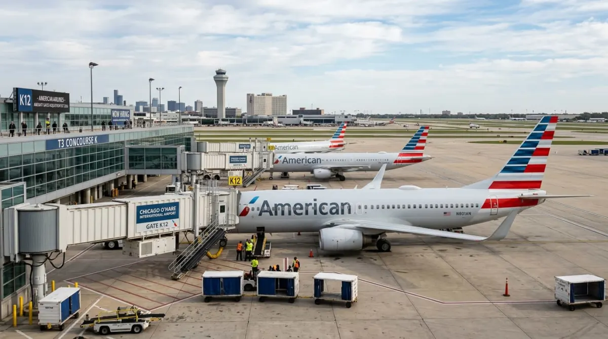 American Airlines Gains 3 O'Hare Gates as United Plan Fails