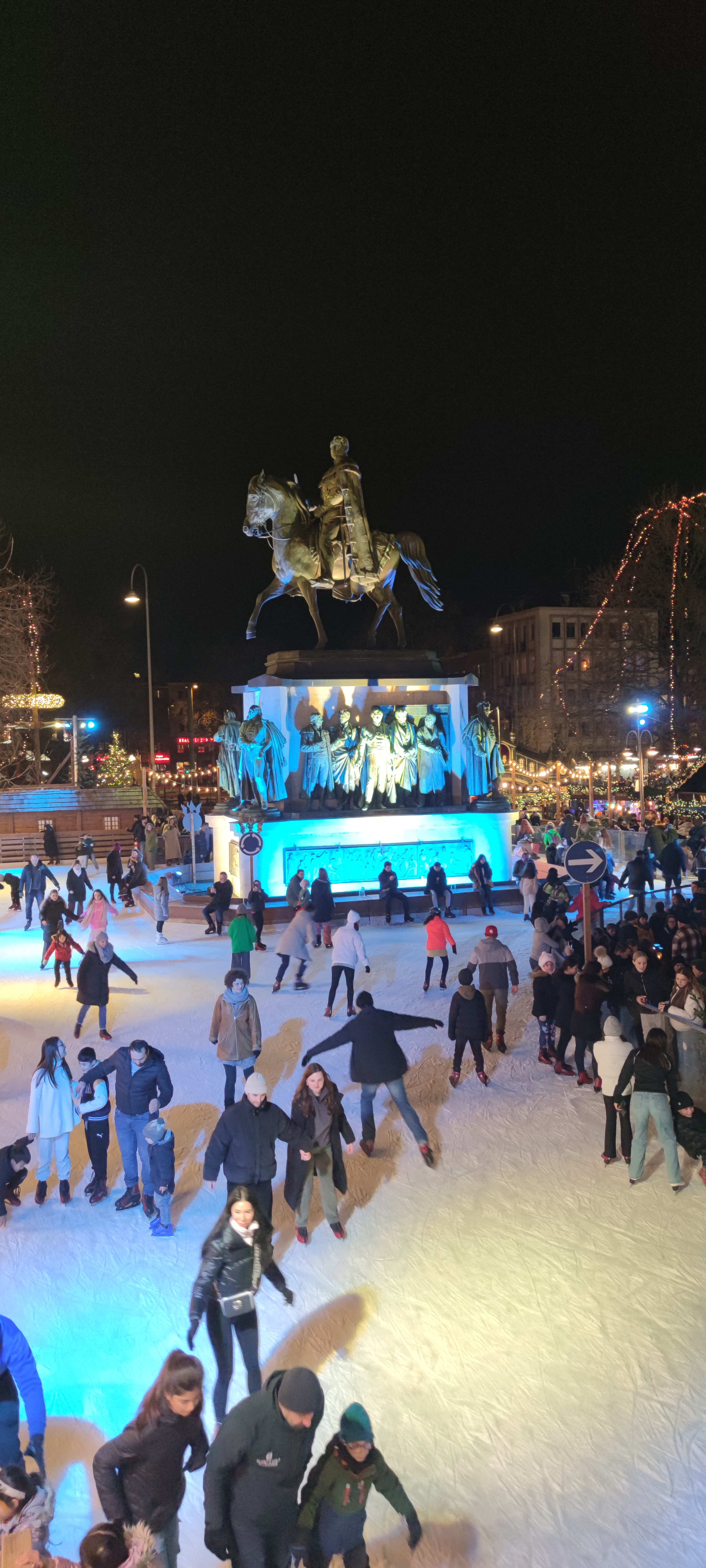 Kış pazarı atmosfer