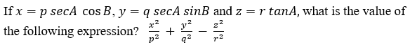 Figure accompanying the question