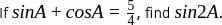 Figure accompanying the question