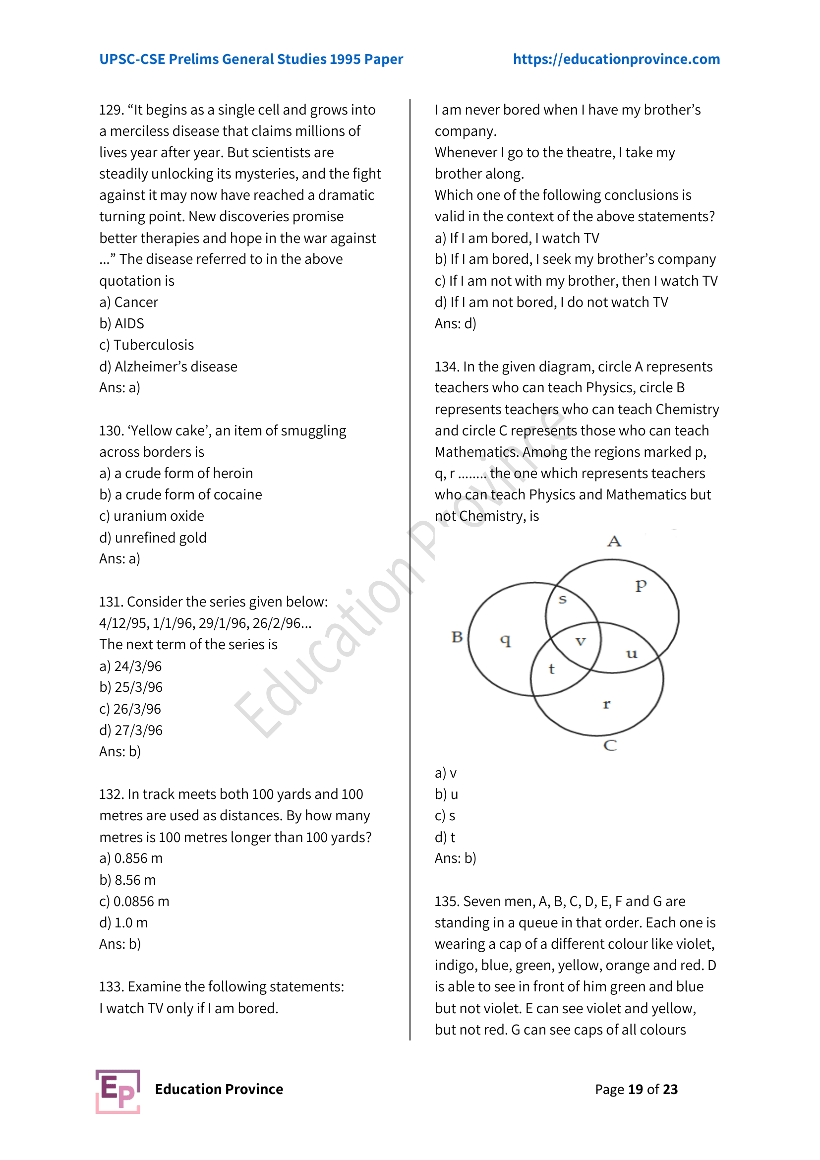 Diagram for Q134 (1995)