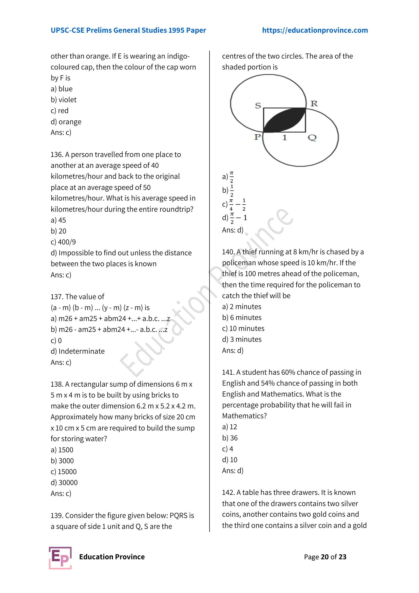 Diagram for Q139 (1995)