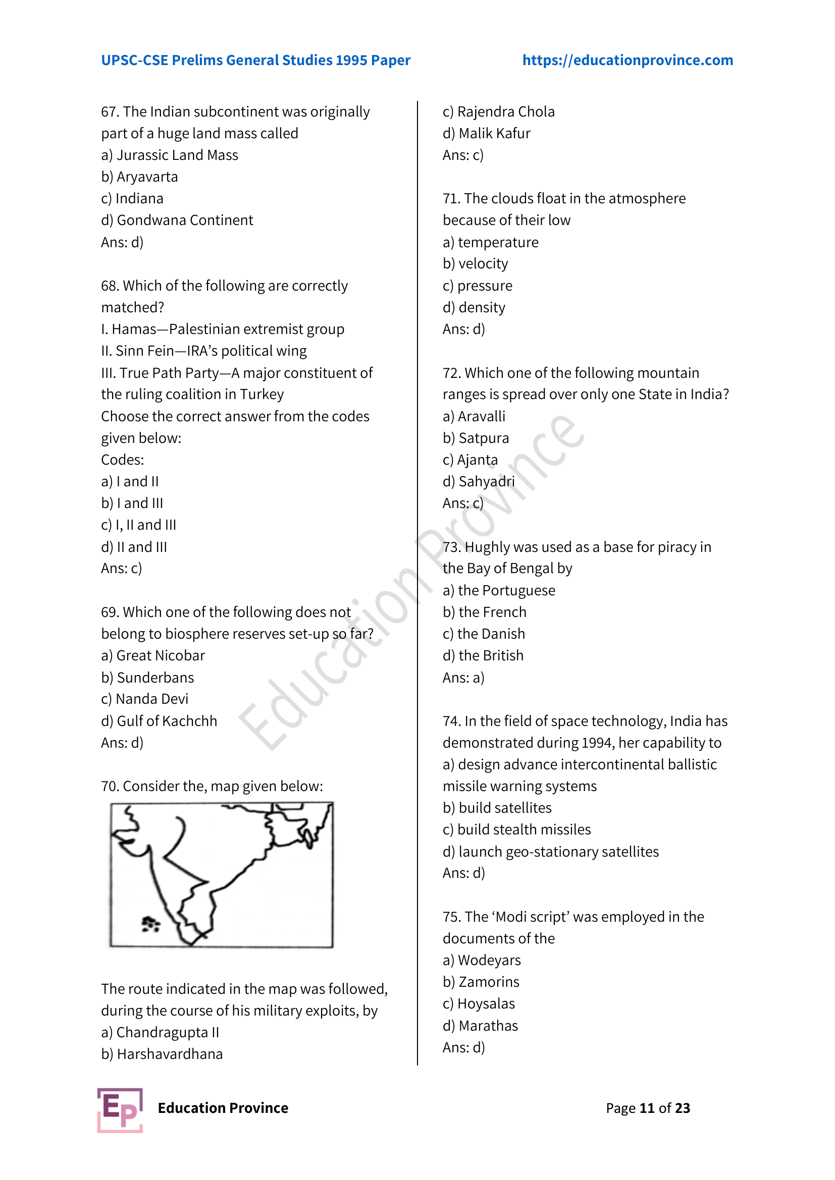 Diagram for Q70 (1995)