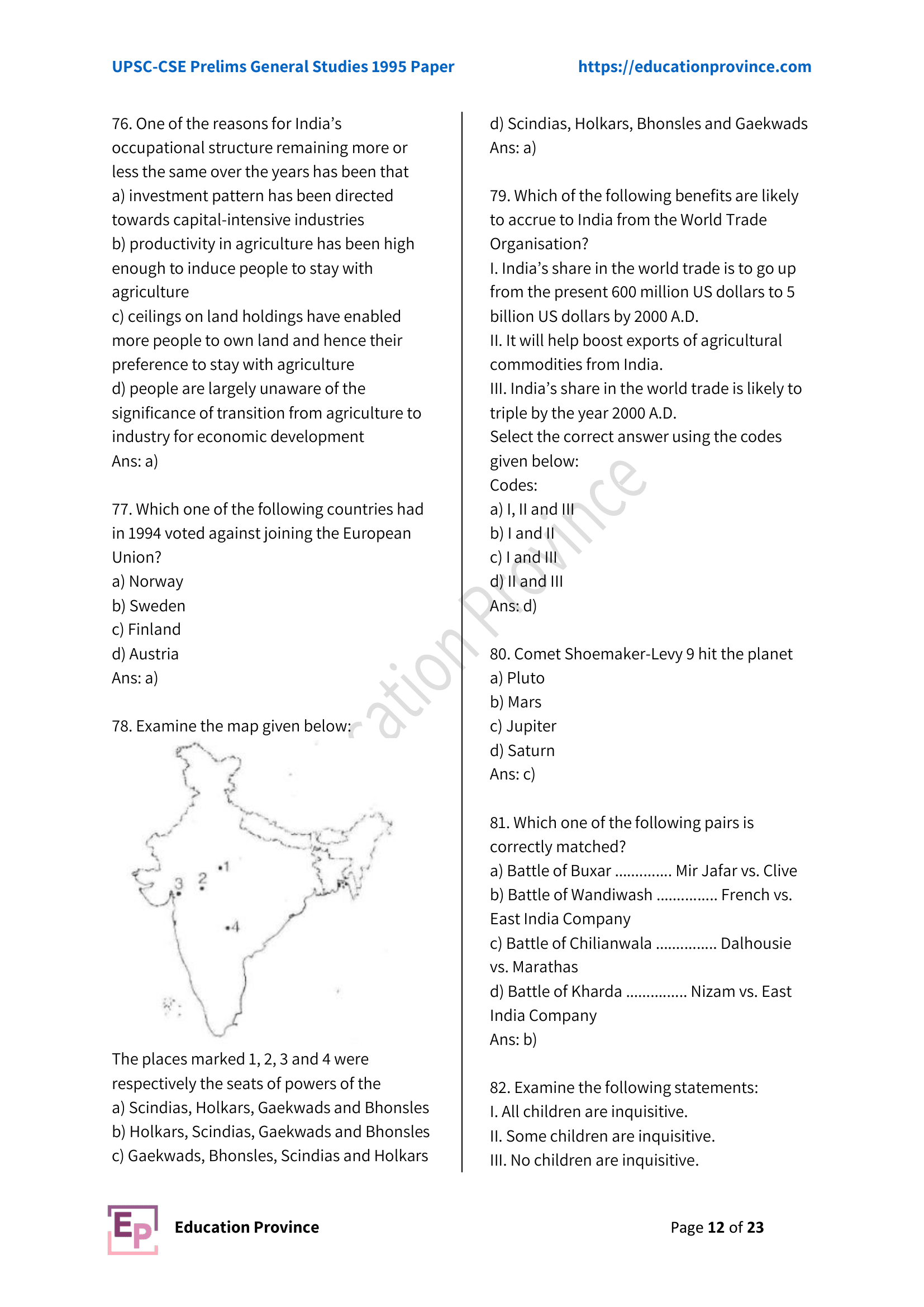 Diagram for Q78 (1995)