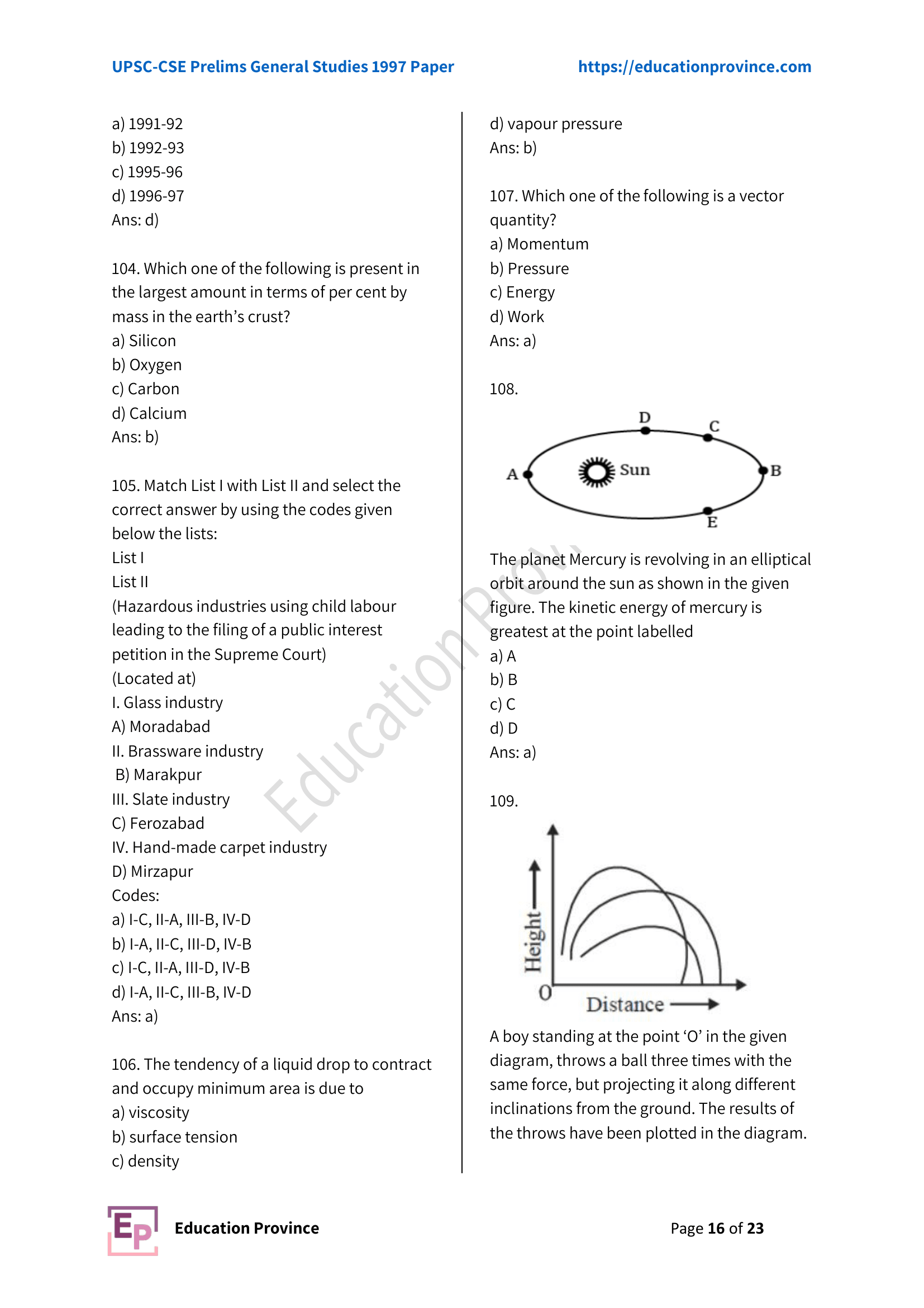 Diagram for Q108 (1997)