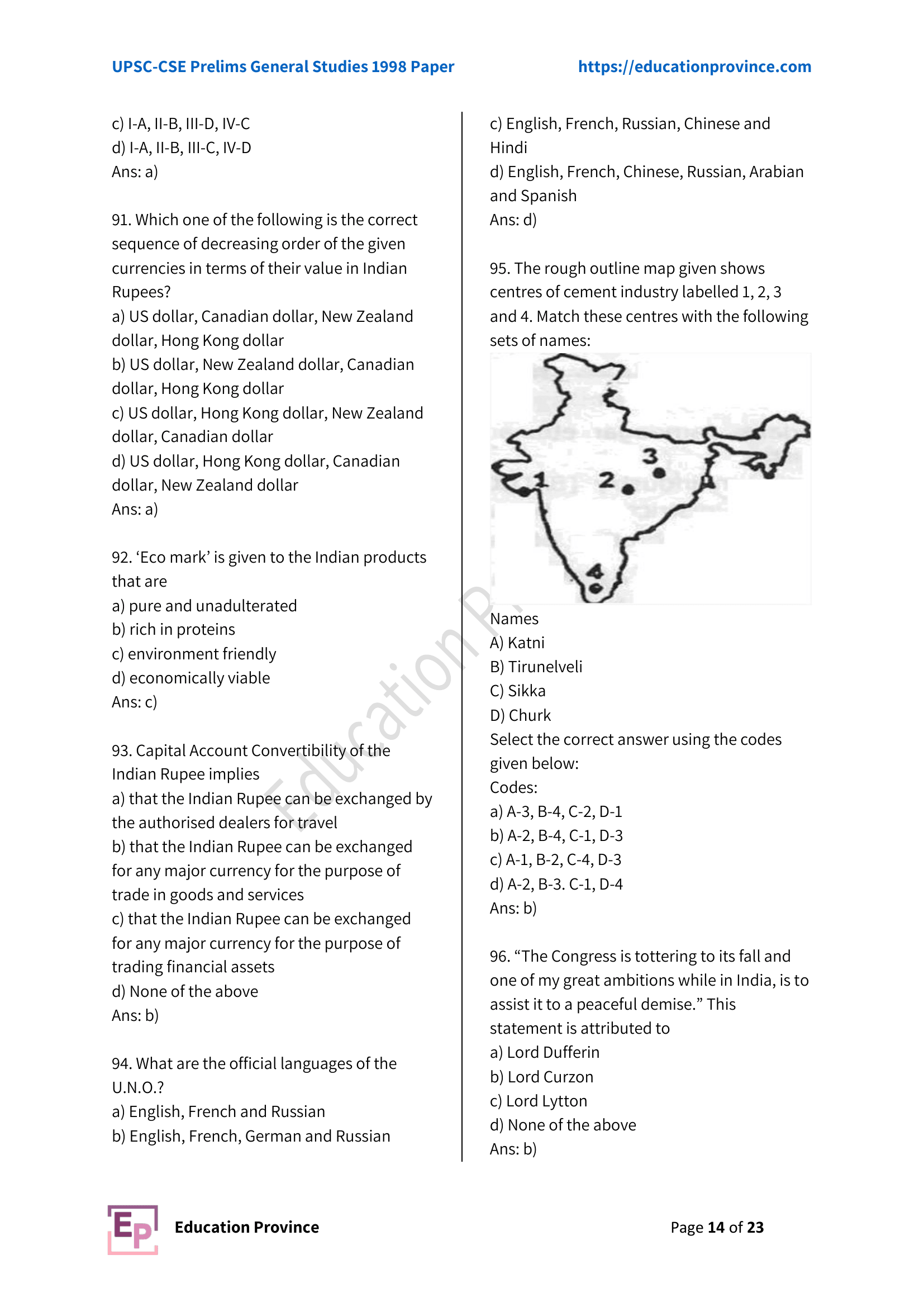 Diagram for Q95 (1998)
