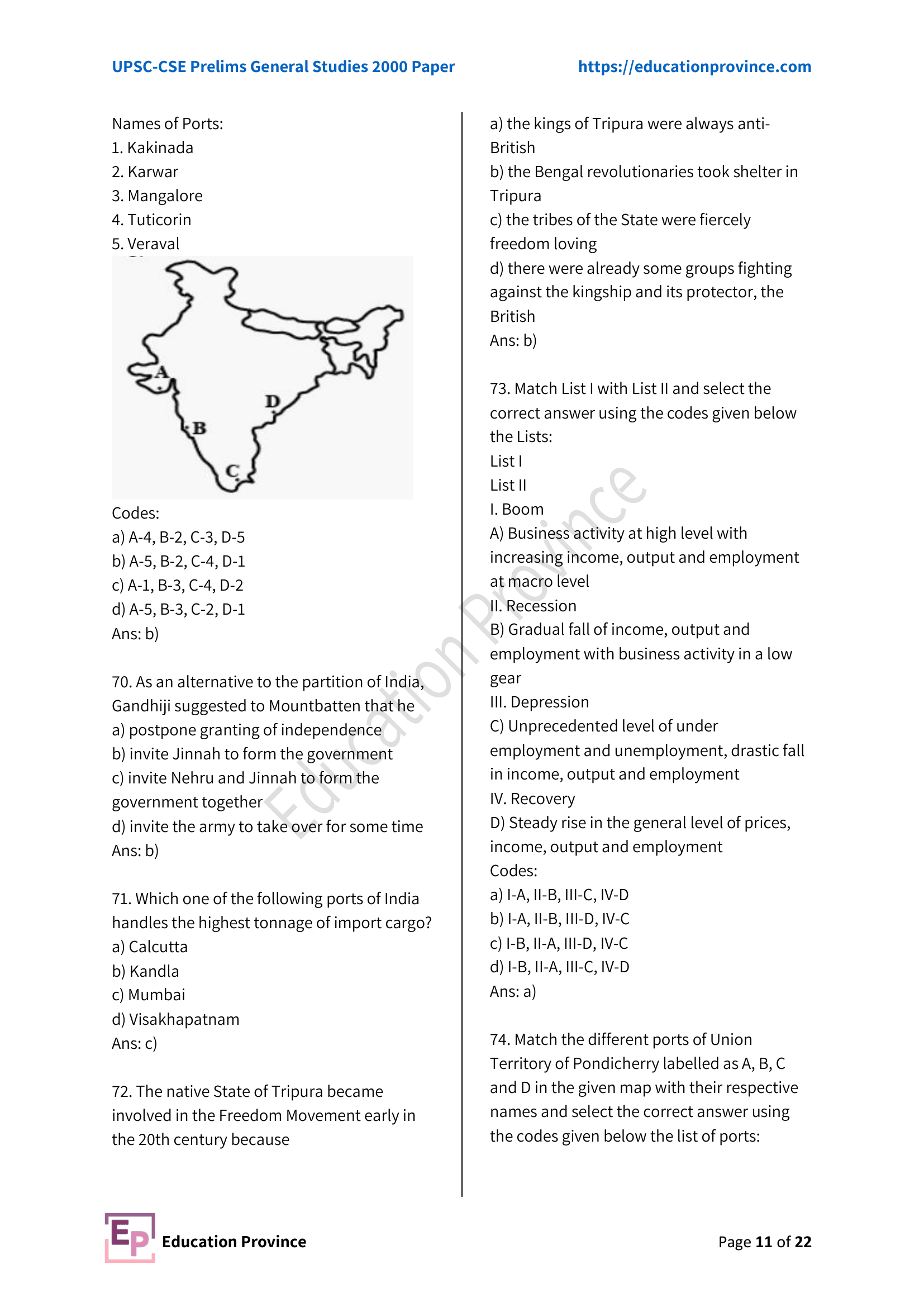 Diagram for Q74 (2000)