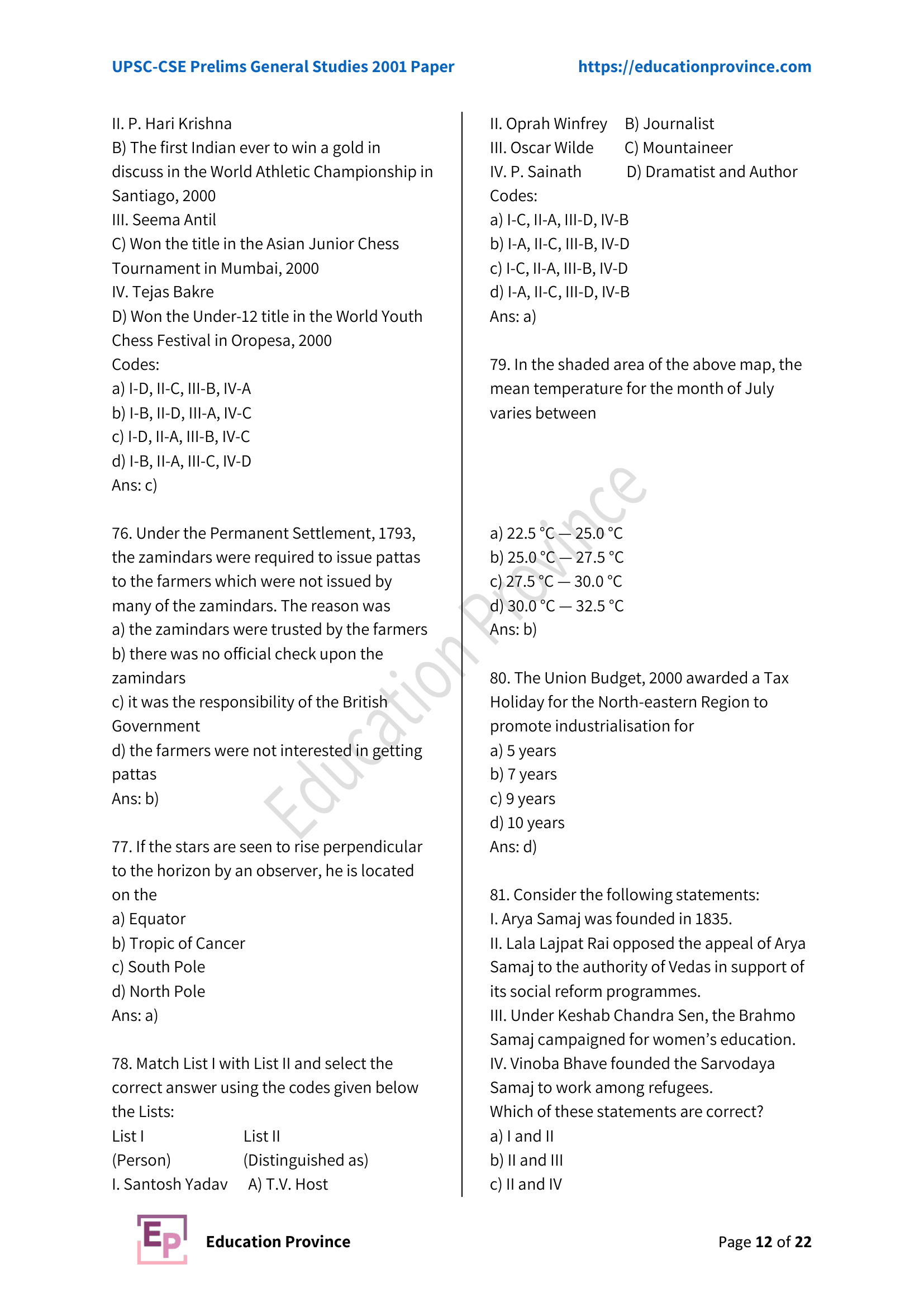 Diagram for Q79 (2001)