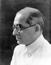 Black-and-white portrait of K. M. Munshi