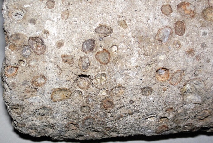 Bauxite ore (aluminium ore) — reddish-brown lateritic rock
