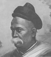 Portrait of Mahadev Govind Ranade, 19th-century Maharashtrian social reformer and jurist who co-founded the Prarthana Samaj