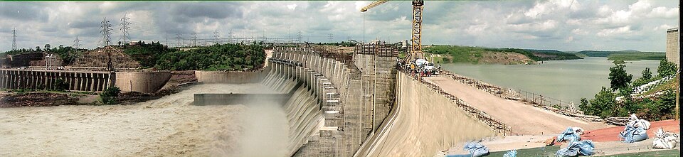 Indira Sagar Dam on the Narmada River in Khandwa district — Madhya Pradesh's largest reservoir by capacity