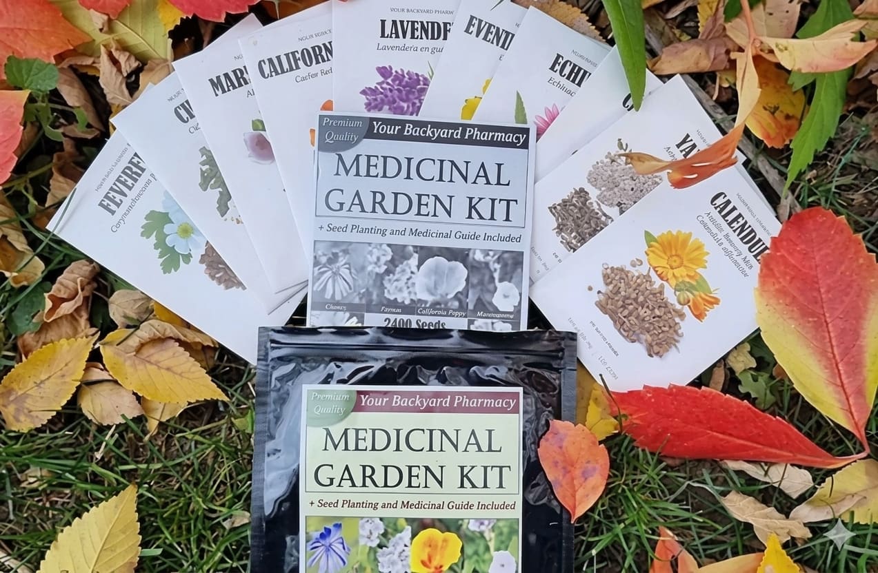 Medicinal Garden Kit Packets and Guide