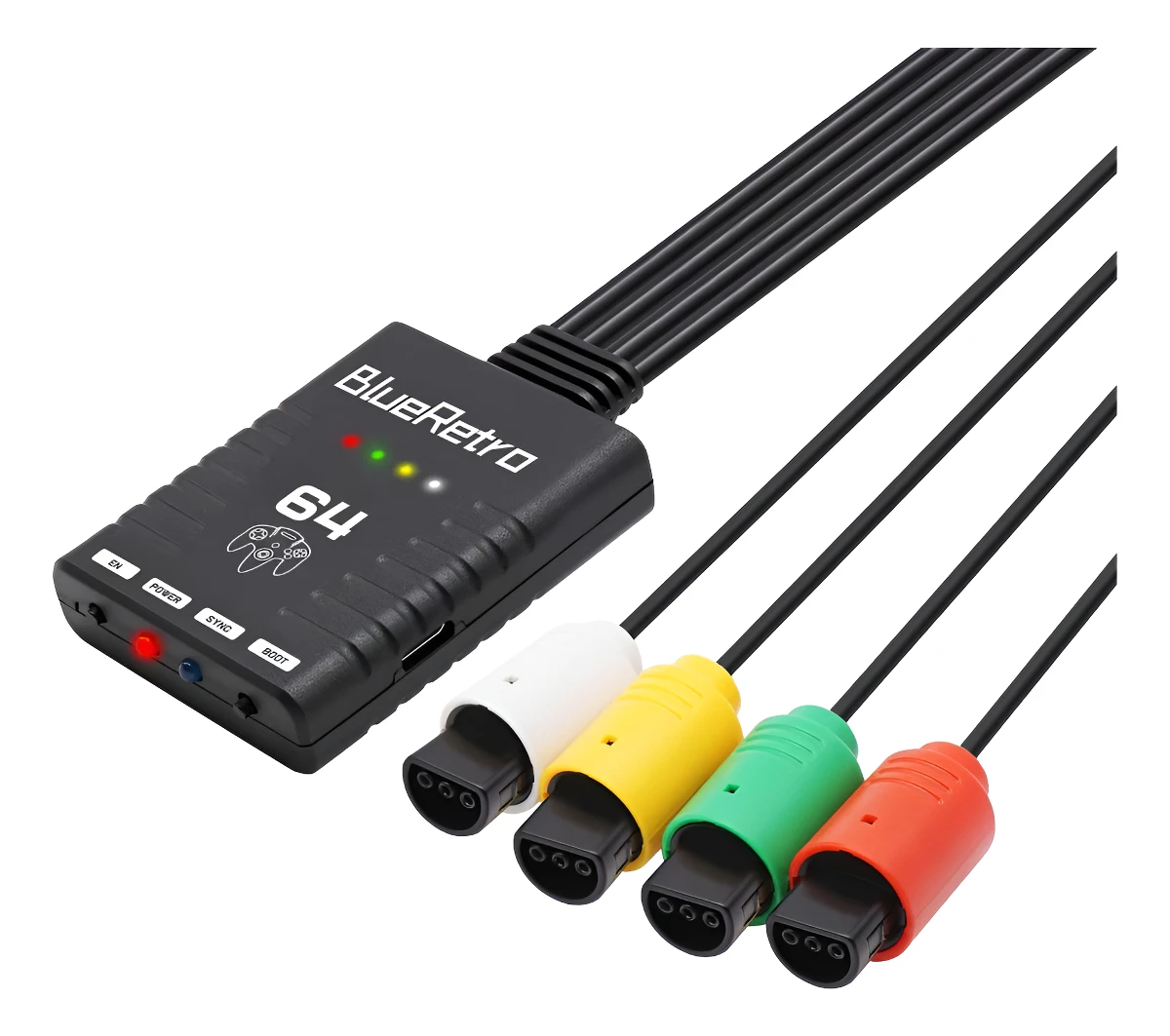 Adaptador Blueretro Servitae para Nintendo64 agrega bluetooth a 4 mandos de forma inalámbrica