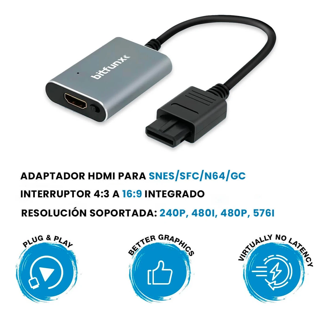 Adaptador Convertidor Hdmi Consolas Snes/n64/sfc/ngc - Image 3
