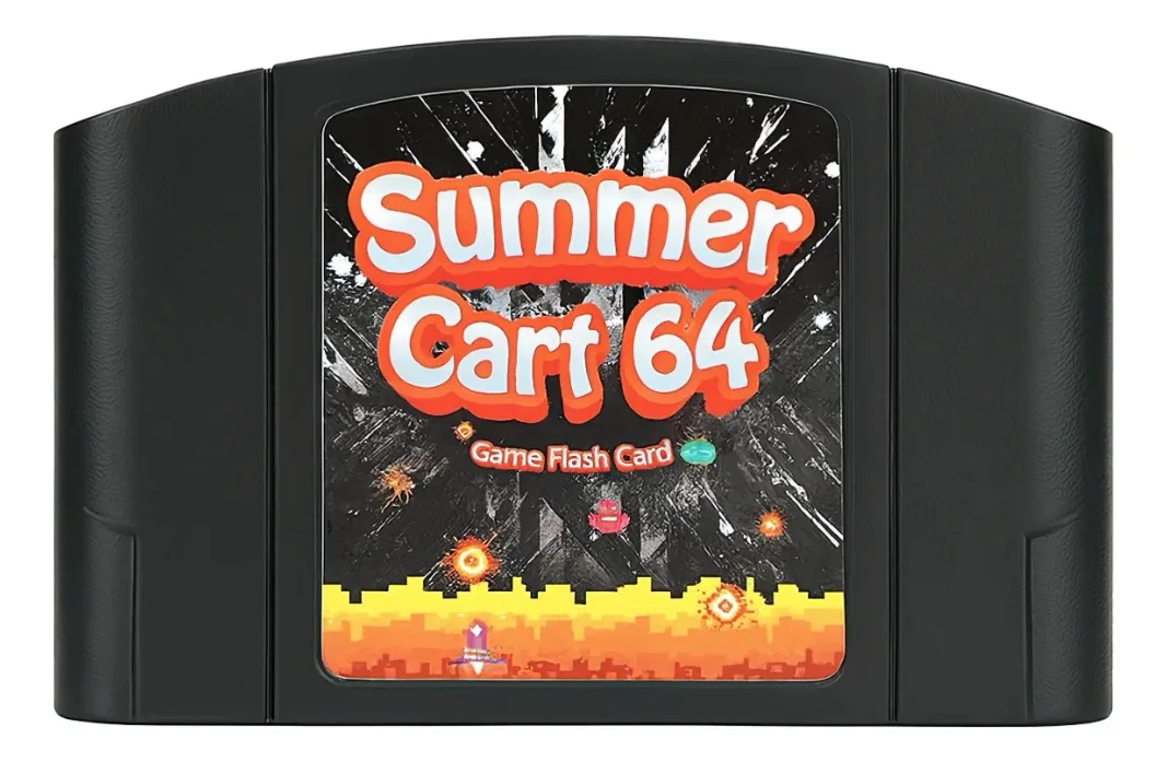 Cartucho multijuegos Summer Cart Ed64 N64dd Aio Negro compatible con Nintendo 64, carga juegos desde tarjeta SD