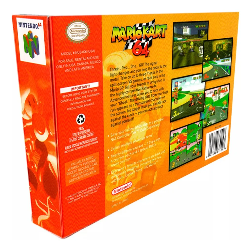 Mario Kart 64 Con Manual Nintendo 64 Físico En Caja - Image 5